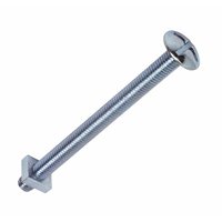 Non-Branded Roofing Bolts BZP M8 x100mm Pack of 10