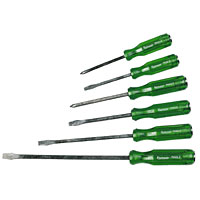 Non-Branded Screwdriver Set and#39;Go-Thruand39; 6Pc