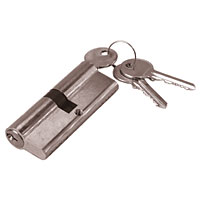 Non-Branded Securefast 5-Pin Euro Cylinder Keyed to Differ Nickel 30-30 (60)mm