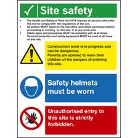 Non-Branded Site Safety Sign