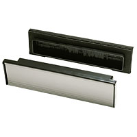 Non-Branded Sleeved Letter Plate Silver Effect 306 x 70mm