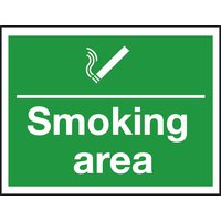 Non-Branded Smoking Area Sign