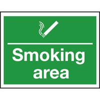 Non-Branded Smoking Area Sign