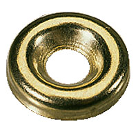 Non-Branded Solid Brass Screw Cups 10 Gauge Pack of 100
