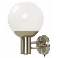 Non-Branded Stainless Steel Globe Wall Lantern 13W