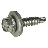 Non-Branded Stainless Steel Roofing Sheet to Roofing Sheet 5.5 x 20mm Pack of 100