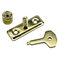Non-Branded Staylock Electro Brass 50 x 19mm Pack of 6