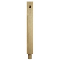 Non-Branded Stop Chamfer Complete Newel 90 x 90 x 1500mm White Oak