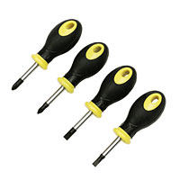 Non-Branded Stubby Screwdriver Set 4 Pc