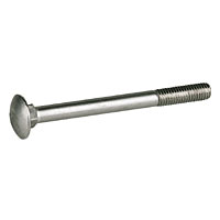 Non-Branded Threaded Coach Bolts A4 Stainless Steel M8 x 60mm Pack of 10