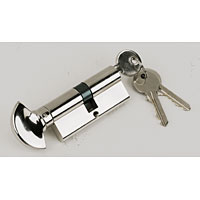 Non-Branded Thumb Turn Euro Cylinder 35mm / 35mm Nickel