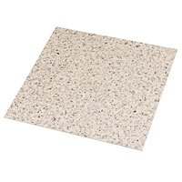 Non-Branded Tile Effect Cream Granite Vinyl Flooring