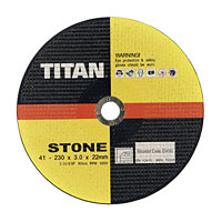 Non-Branded Titan Stone Cutting Disc 230 x 3 x 22mm Pack of 5