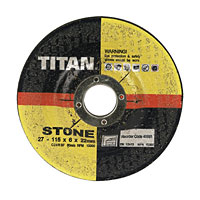 Non-Branded Titan Stone Grinding Discs 115 x 6 x 22mm Pack of 5