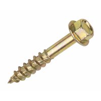 Turbo Coach Screws Zinc And Yellow Passivated 8 x 50mm Pack of 50