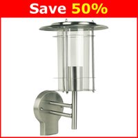 Non-Branded Wall Lantern Stainless Steel IP44 339mm