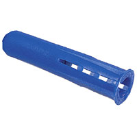 Non-Branded Wall Plug Blue 6 - 8mm Drill Diameter 10mm Pack of 100
