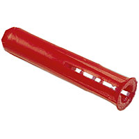 Non-Branded Wall Plug Red 4 - 5mm Drill Diameter 6mm Pack of 100