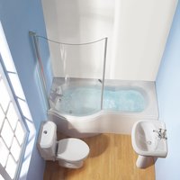 Wharf Whirlpool Shower Bath Suite RH