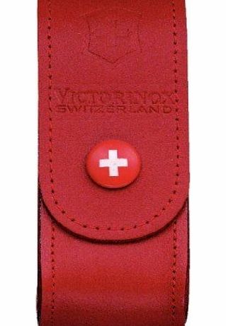 NONAME swiss army knife RED leather belt pouch 2/4