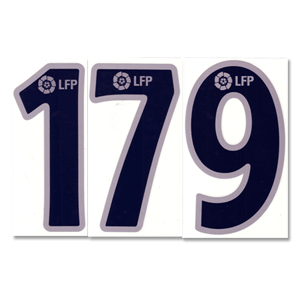 None 03-04 Barcelona Official Away Numbers with LFP