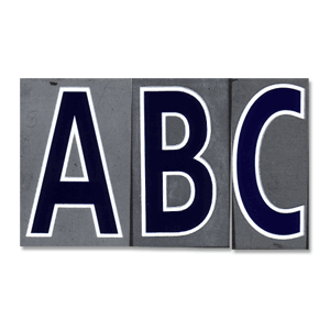 None 03-05 England Home Letters - Navy/White