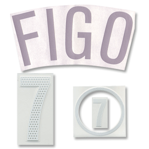 None 04-05 Portugal Away - Figo 7 Name and number set