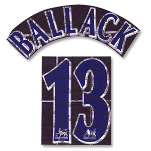 None 06-07 Chelsea Away Ballack 13 Name and Number