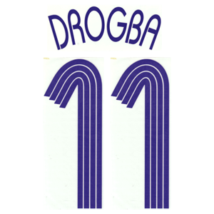 None 06-07 Chelsea Away Euro Drogba 11 Name and