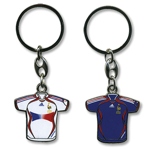 None 06-07 France Home /Away Keyring