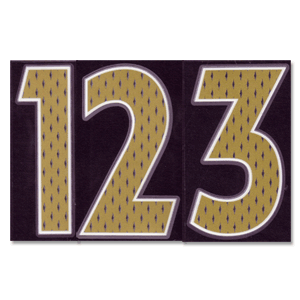 None 06-08 England Away Official Front Numbers