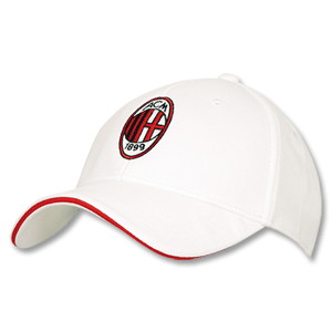 None 08-09 AC Milan Fitted Cap - White
