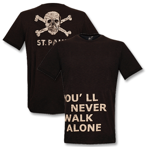 08-09 St. Pauli and#39;Youand39;ll Never Walk Aloneand39; Tee - Black
