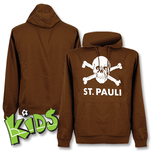 08-09 St. Pauli Hoody Skull Boys brown