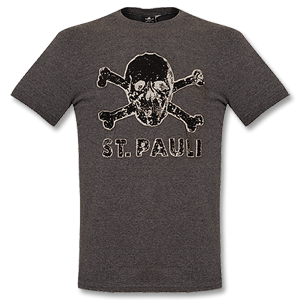 08-09 St. Pauli Tee Skull Grey