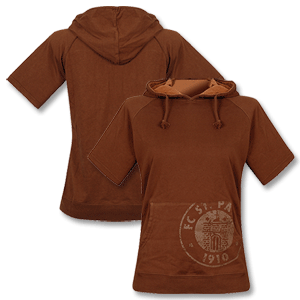 08-09 St Pauli Womens Hoody Logo - Brown