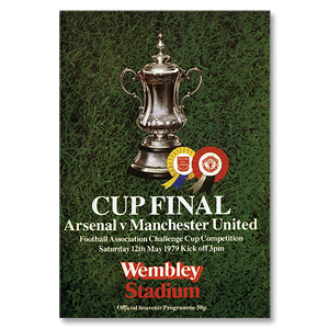None 1979 FA Cup Final Replica Programme - Arsenal v Man Utd