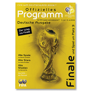 None 2006 Official WC Programme The Way to the Final (German)