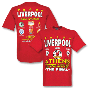 None 2007 Road to Athens Liverpool Tee