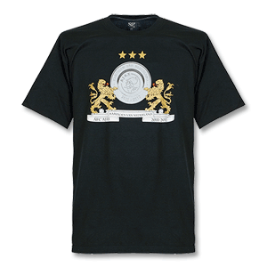 None 2012 Ajax Official Champions T-Shirt - Black