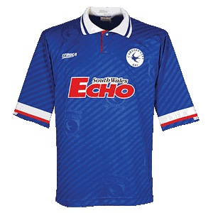 None 93-94 Cardiff City Home Shirt - Grade 8