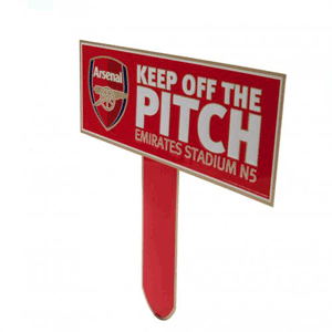 None Arsenal Keep Off The Pitch Sign (31x30cm)