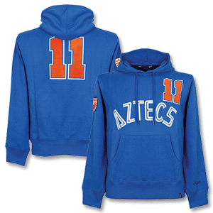 None Aztecs Hooded Sweater Blue