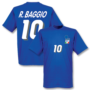 None Baggio 1994 Italy Home T-Shirt - Boys