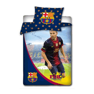 None Barcelona Iniesta Single Duvet Set