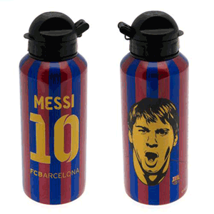 None Barcelona Messi Picture Aluminium Drinks Bottle