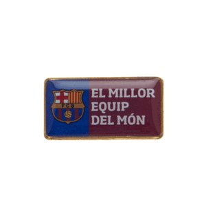 None Barcelona Pin Badge - Red/Blue