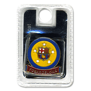 None Barcelona Round Crest Logo Pin Badge