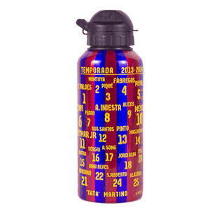 Barcelona Squad Aluminium Drinks Bottle (400ml)