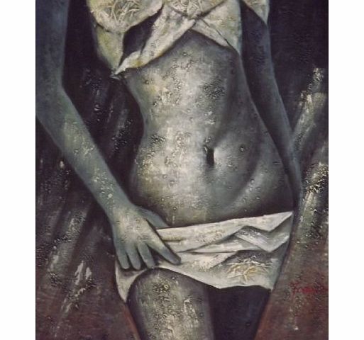 None Beautiful Oil Painting On Canvas Abstract Semi Nude Woman 20x24``